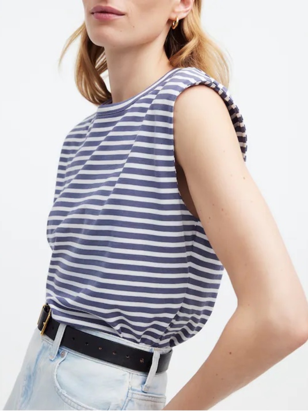Madewell Structured Striped Muscle Tee